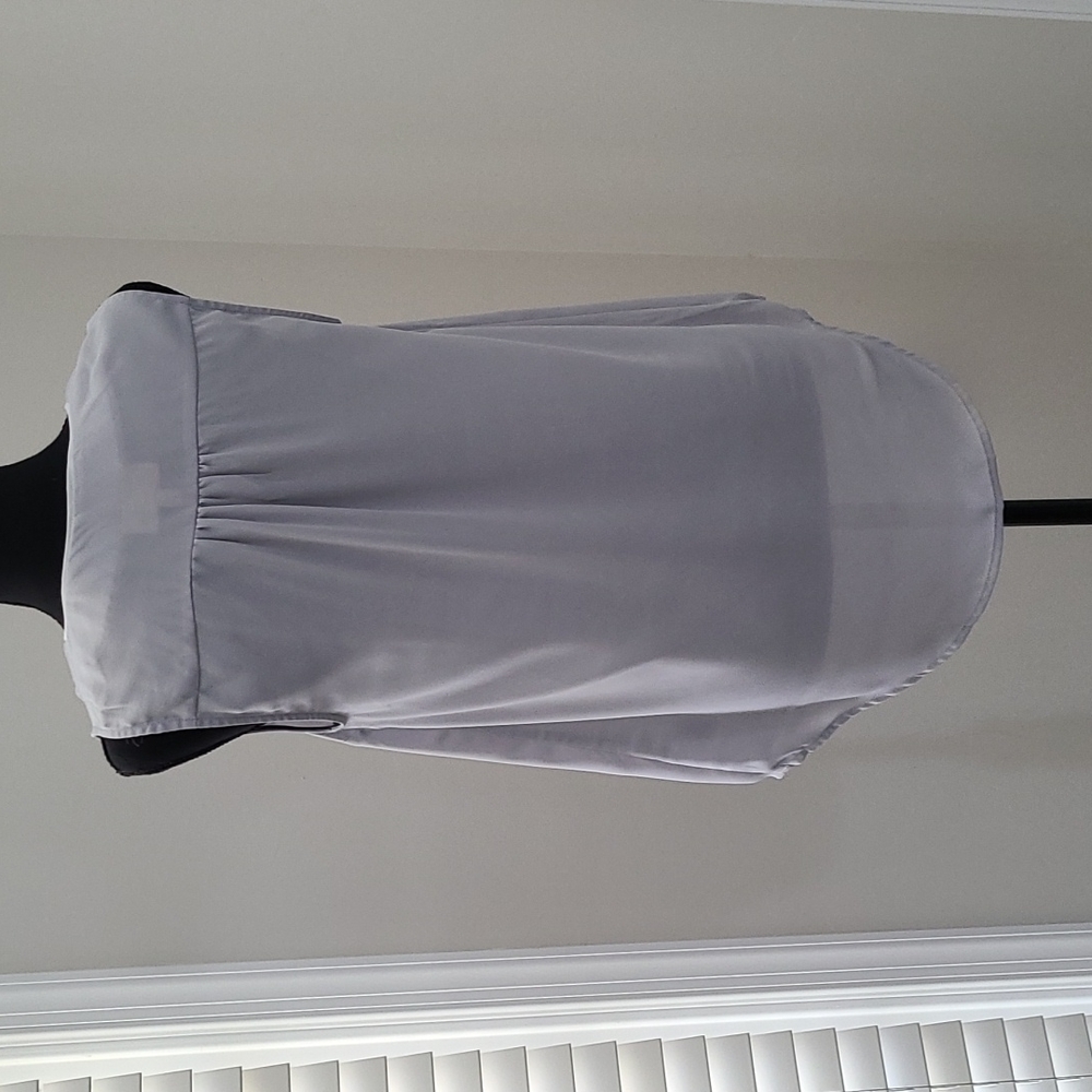 ModCloth Light Grey Top - Picture 2 of 8